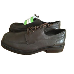 Moda Scapa mens brown leather loafers shoes sz 10 lace up business casual shoes